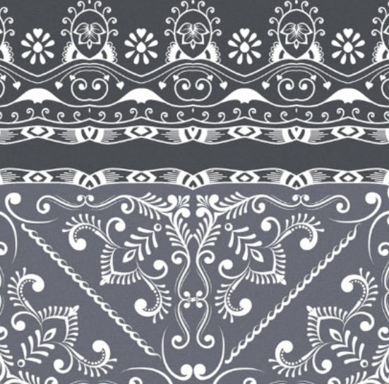 Wallex Carpet Moroccan CP-11 B (border) tile face (from the Ceramic Centre catalogue)