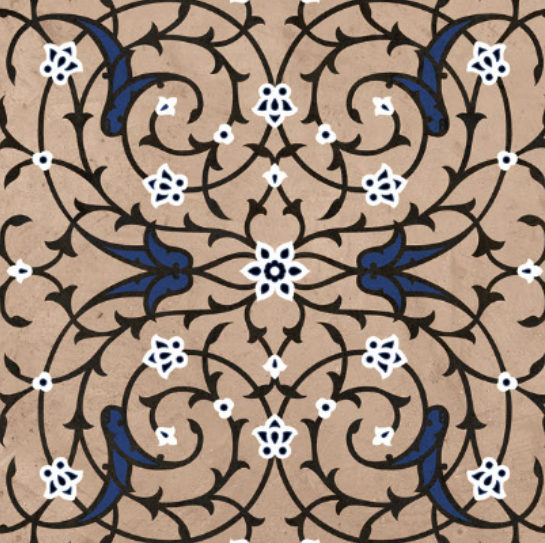 Wallex Carpet Moroccan CP-14 C (base) tile face (from the Ceramic Centre catalogue)