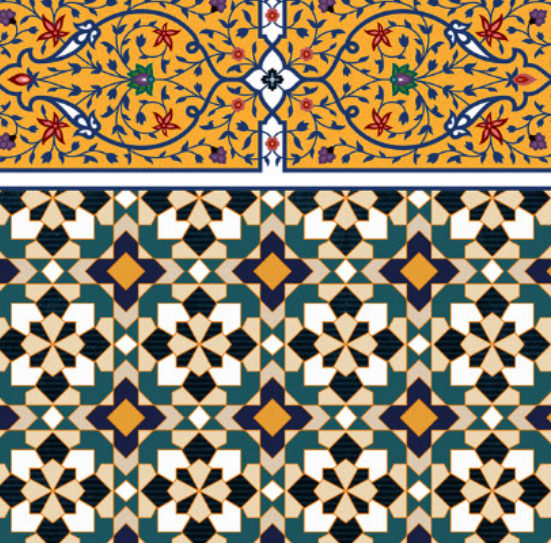 Wallex Carpet Moroccan CP-15 B (border) tile face (from the Ceramic Centre catalogue)