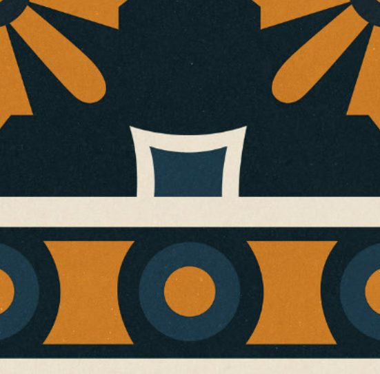 Wallex Carpet Moroccan CP-16 A (border) tile face (from the Ceramic Centre catalogue)