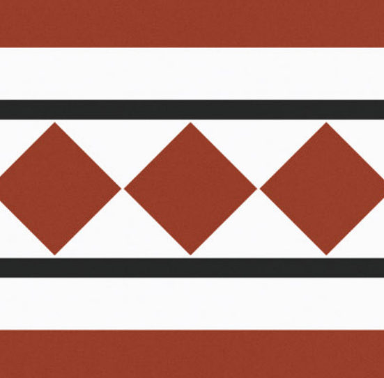Wallex Carpet Moroccan CP-25 B (border) tile face (from the Ceramic Centre catalogue)
