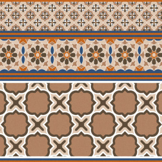 Wallex Carpet Moroccan CP-34 B (border) tile face (from the Ceramic Centre catalogue)