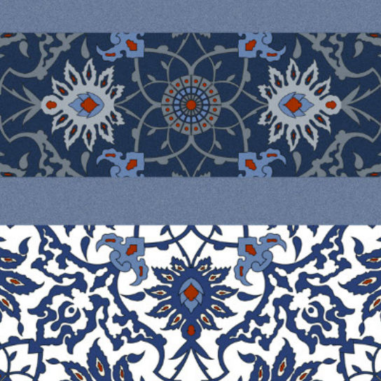 Wallex Carpet Moroccan CP-35 B (border) tile face (from the Ceramic Centre catalogue)