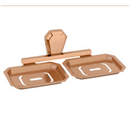 Raahi Apex Rose Gold Double Soap Dish