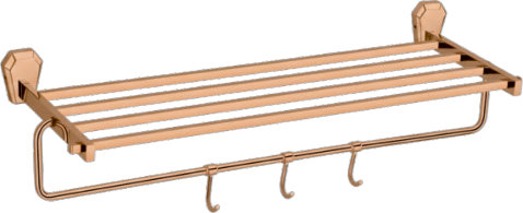 Raahi Apex Rose Gold Towel Rack