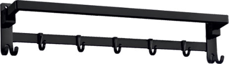 Raahi Folding Towel Rod Square Black Coated (from the Rahi catalogue)