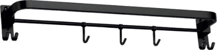 Raahi Folding Towel Rod Round Black Coated