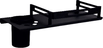 Raahi Shelf With Tumbler Capsule Black Coated 12×5"