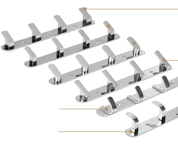 Raahi Hook Rail R-179 4 Hooks (from the Rahi catalogue)