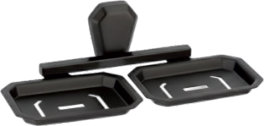 Raahi Apex Black Double Soap Dish